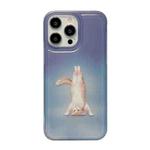 For iPhone 14 Translucent Frosted IMD TPU Phone Case(Handstand Cat)
