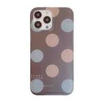 For iPhone 14 Translucent Frosted IMD TPU Phone Case(Retro Dot)