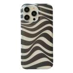 For iPhone 14 Pro Translucent Frosted IMD TPU Phone Case(BW Stripes)