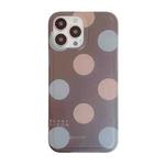 For iPhone 14 Plus Translucent Frosted IMD TPU Phone Case(Retro Dot)