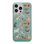 For iPhone 14 Plus Translucent Frosted IMD TPU Phone Case(All Dogs)