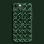 For iPhone 14 Plus Riveted Smooth TPU Phone Case(Dark Green)