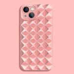 For iPhone 14 Plus Riveted Smooth TPU Phone Case(Pink)