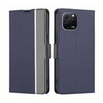 For Huawei nova Y61 Twill Texture Side Buckle Leather Phone Case(Blue)