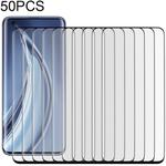 50 PCS 3D Curved Silk-screen PET Full Coverage Protective Film for Xiaomi Mi 10 5G(Black)