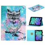 For iPad 10th Gen 10.9 2022 Colored Drawing Pattern Flip Leather Smart Tablet Case(Owl)