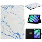 For iPad 10th Gen 10.9 2022 Colored Drawing Pattern Flip Leather Smart Tablet Case(White Marble)