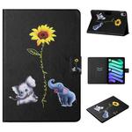 For iPad 10th Gen 10.9 2022 Colored Drawing Pattern Flip Leather Smart Tablet Case(Elephant)