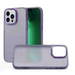 For iPhone 12 Pro Max Skin Feel PC Shockproof Protective Phone Case(Purple)