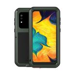For Galaxy A30 LOVE MEI Metal Shockproof Waterproof Dustproof Protective Case(Army Green)