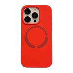 For iPhone 14 Magsafe Magnetic Silicone Phone Case(Red)