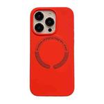 For iPhone 14 Plus Magsafe Magnetic Silicone Phone Case(Red)