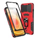 For iPhone 14 All-inclusive PC TPU Glass Film Integral Phone Case(Red)