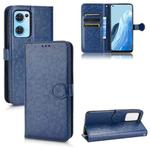 For OPPO Reno7 5G Global / Find X5 Lite Honeycomb Dot Texture Leather Phone Case(Blue)