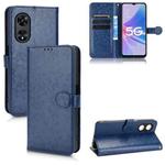 For OPPO A97 5G Honeycomb Dot Texture Leather Phone Case(Blue)