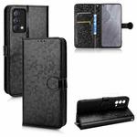 For Realme GT Master/Q3 Pro Carnival/K9 Master Honeycomb Dot Texture Leather Phone Case(Black)