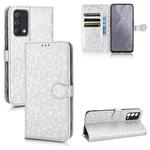 For Realme GT Master/Q3 Pro Carnival/K9 Master Honeycomb Dot Texture Leather Phone Case(Silver)