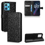 For Realme 9 4G / 9 Pro+ Honeycomb Dot Texture Leather Phone Case(Black)