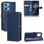 For Realme 9 4G / 9 Pro+ Honeycomb Dot Texture Leather Phone Case(Blue)