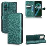 For Realme 9 5G / 9 Pro / Q5 Honeycomb Dot Texture Leather Phone Case(Green)