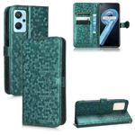 For Realme 9i / OPPO A36/A76 4G /A96 4G Honeycomb Dot Texture Leather Phone Case(Green)