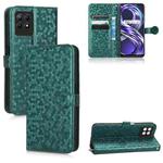 For Realme 8i Honeycomb Dot Texture Leather Phone Case(Green)