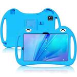 For TCL Tab 10s 2021 Cartoon Silicone Shockproof Protective Tablet Case with Stand(Blue)