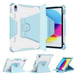360 Degree Rotating Armored Smart Tablet Leather Case For iPad 10th Gen 10.9 2022(Blue)