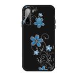 For Galaxy A21 Pattern Printing Embossment TPU Mobile Case(Small orchid)