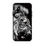 For Galaxy A71 Pattern Printing Embossment TPU Mobile Case(Lion)