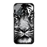 For Galaxy A91 / S10 Lite Pattern Printing Embossment TPU Mobile Case(White tiger)