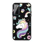 For Galaxy S20 Pattern Printing Embossment TPU Mobile Case(Candy Unicorn)