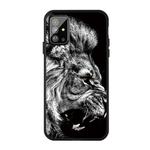 For Galaxy S20 Ultra Pattern Printing Embossment TPU Mobile Case(Lion)