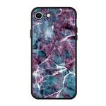 For iPhone SE 2022 / SE 2020 Pattern Printing Embossment TPU Mobile Case(Marble)