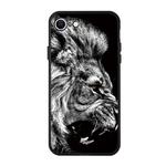 For iPhone SE 2022 / SE 2020 Pattern Printing Embossment TPU Mobile Case(Lion)