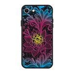 For iPhone SE 2022 / SE 2020 Pattern Printing Embossment TPU Mobile Case(Dazzling lace)