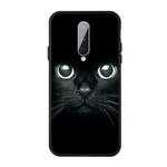 For OnePlus 8 Pattern Printing Embossment TPU Mobile Case(Whiskered cat)
