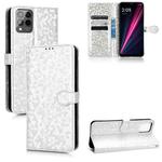 For T-Mobile REVVL 6 Pro 5G Honeycomb Dot Texture Leather Phone Case(Silver)