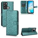 For Infinix Hot 12i Honeycomb Dot Texture Leather Phone Case(Green)