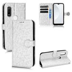 For Fujitsu Arrows WE F-51B Honeycomb Dot Texture Leather Phone Case(Silver)