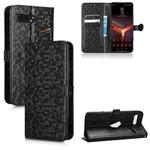 For Asus ROG Phone II ZS660KL Honeycomb Dot Texture Leather Phone Case(Black)