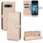 For Asus ROG Phone 3 Strix / ROG Phone 3 Honeycomb Dot Texture Leather Phone Case(Gold)