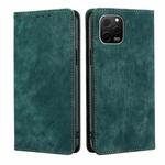 For Huawei nova Y61 RFID Anti-theft Brush Magnetic Leather Phone Case(Green)