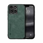 For Honor X8 5G Skin Feel Magnetic Leather Phone Case(Green)