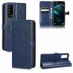 For TCL Stylus 5G Honeycomb Dot Texture Leather Phone Case(Blue)