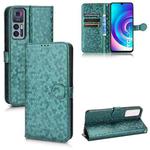 For TCL 30 5G Honeycomb Dot Texture Leather Phone Case(Green)