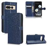 For Google Pixel 7 Pro Honeycomb Dot Texture Leather Phone Case(Blue)