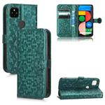 For Google Pixel 4a 5G Honeycomb Dot Texture Leather Phone Case(Green)