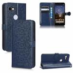 For Google Pixel 3 Lite / Pixel 3A Honeycomb Dot Texture Leather Phone Case(Blue)