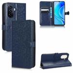 For Huawei nova Y70 / nova Y70 Plus Honeycomb Dot Texture Leather Phone Case(Blue)